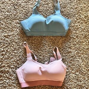 lululemon athletica Light Blue and Soft Pink Sports Bras